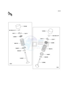 ZR 1000 A [Z1000] (A6F-A6F) A6F drawing VALVE-- S- -