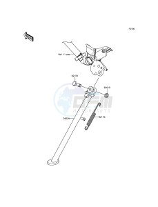 KLX250 KLX250SGF XX (EU ME A(FRICA) drawing Stand(s)