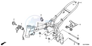 CRF50FD CRF50F Europe Direct - (ED) drawing FRAME BODY