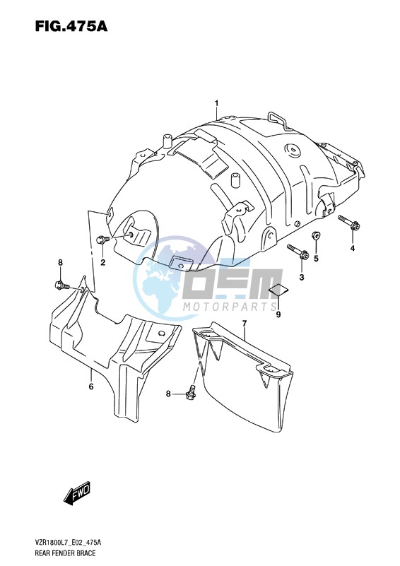 REAR FENDER BRACE