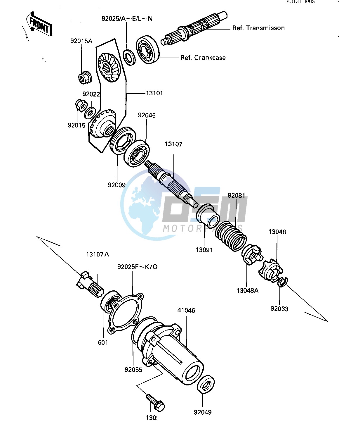 FRONT BEVEL GEARS