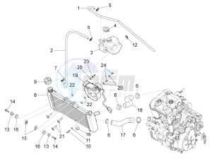 RS 125 4T E4 ABS (EMEA) drawing Cooling system