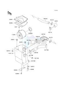 KAF 620 B [MULE 2520 TURF] (B1-B5) [MULE 2520 TURF] drawing AIR CLEANER