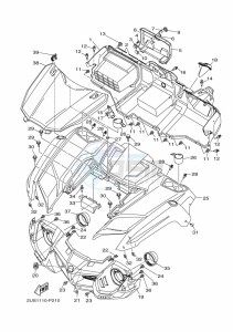 YXM700E YX70MPN (BHF8) drawing FRONT FENDER