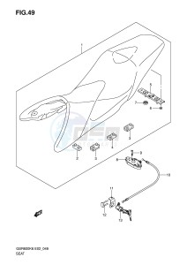 GSR600 (E2) drawing SEAT