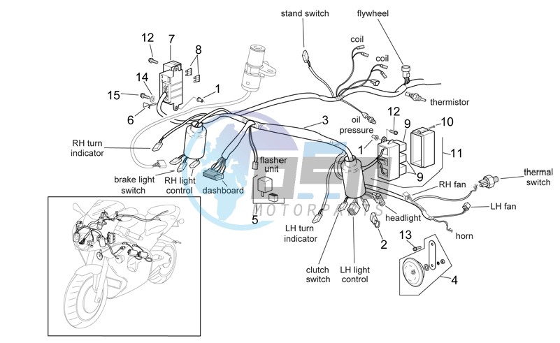 Front electrical system