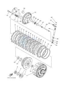 YFZ450R YFZ45YSXG (1TDN) drawing CLUTCH