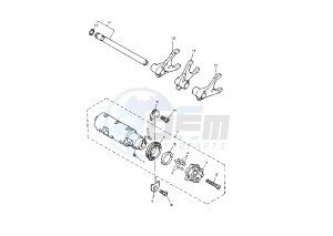 XJ S DIVERSION 900 drawing SHIFT CAM-FORK