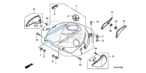 CBR1000RR9 Australia - (U / PSW) drawing TOP SHELTER