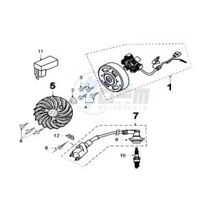 LUDIX 10 V ONE drawing IGNITION PART