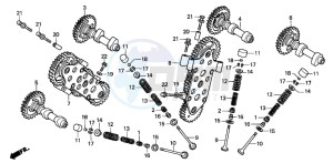 VTR1000SP RC51 drawing CAMSHAFT/VALVE