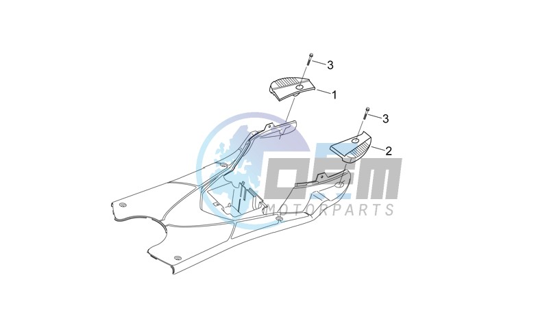 Central body III - Rear foot rests