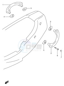 GSF1200 (E2) Bandit drawing RIDER HANDLE