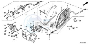 VT750CA9 Australia - (U / MME SPC) drawing TAILLIGHT