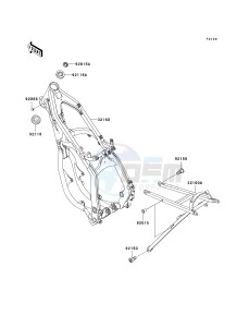 KX 125 L (L4) drawing FRAME