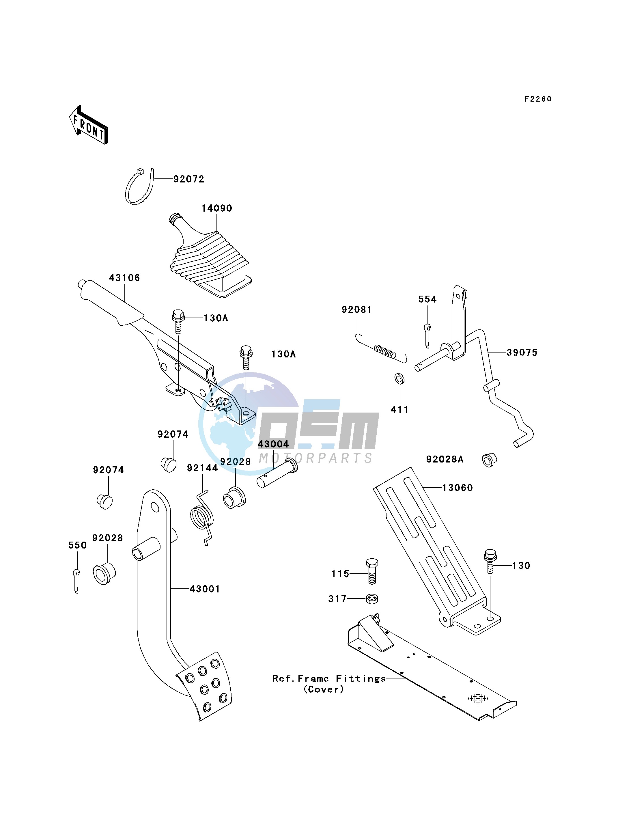 BRAKE PEDAL_THROTTLE LEVER