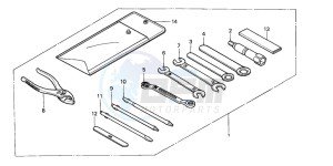 XL600V TRANSALP drawing TOOLS