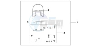 VT750C9 Korea - (KO) drawing CUSTOM WINDSHIELD