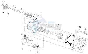 Leonardo 250-300 (eng. Minarelli) drawing Water pump