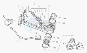 V 11 1100 Le Mans Le Mans drawing Throttle body