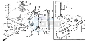 CBR600F2 drawing FUEL TANK