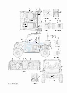 YXE1000EW YX10EPAM (B4M5) drawing EMBLEM & LABEL 1