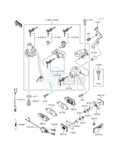 ZX 600 E [NINJA ZX-6] (E4-E6) [NINJA ZX-6] drawing IGNITION SWITCH_LOCKS_REFLECTORS