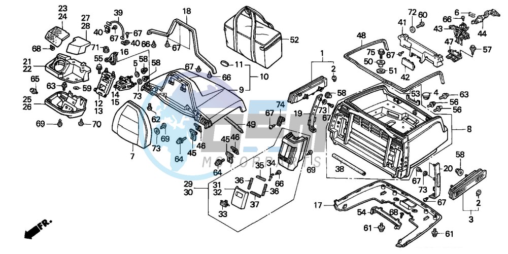 TRUNK BOX  (EXCEPT G)