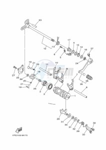 YFM700R YFM70RSXK (2LSS) drawing SHIFT CAM & FORK