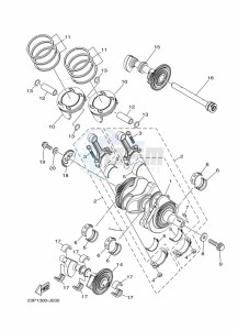 XT1200Z XT1200Z SUPER TENERE ABS (BP87) drawing CRANKSHAFT & PISTON