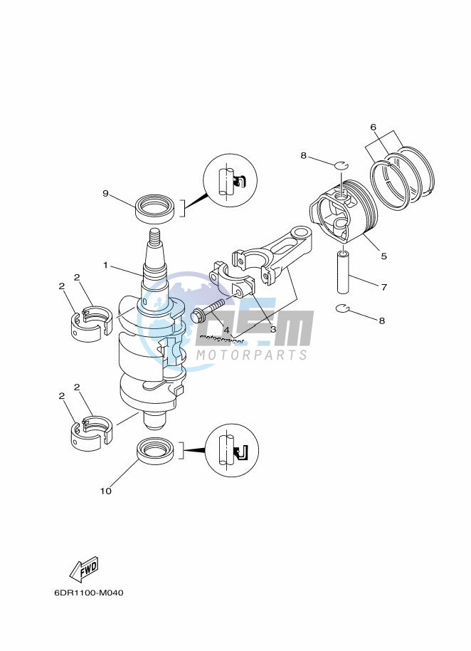 CRANKSHAFT--PISTON