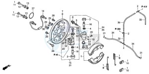 TRX400FA FOURTRAX AT drawing FRONT BRAKE PANEL