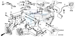 ST13009 Europe Direct - (ED / MME) drawing FRONT BRAKE HOSE (ST1300)