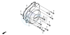 CBF600NA drawing GENERATOR COVER (CBF600S6/SA6/N6/NA6)