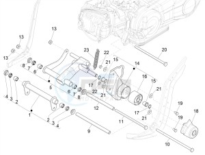 LIBERTY 125 4T E4 POSTE (EMEA) drawing Swinging arm