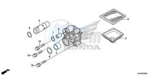 TRX500FE1F TRX500F Europe Direct - (ED) drawing OIL PUMP