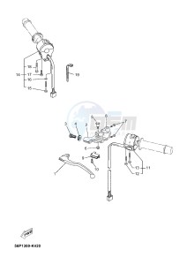 XT660ZA XT660Z ABS TENERE (2BE4 2BE4 2BE4) drawing HANDLE SWITCH & LEVER