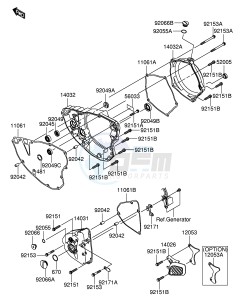 RM-Z250 (E19) drawing ENGINE COVER