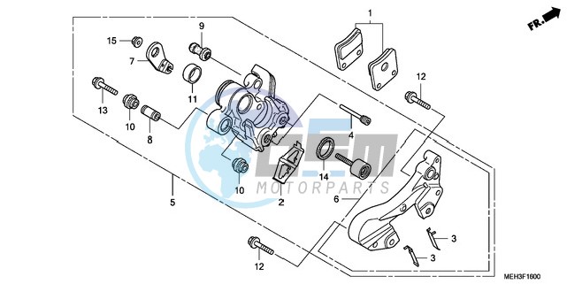 PARKING BRAKE CALIPER