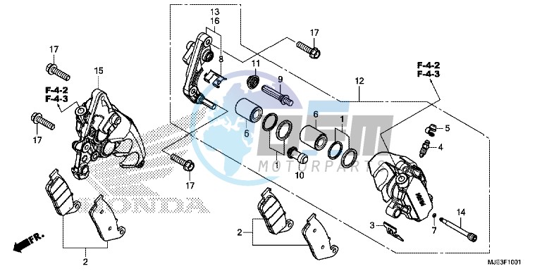 FRONT BRAKE CALIPER (2)