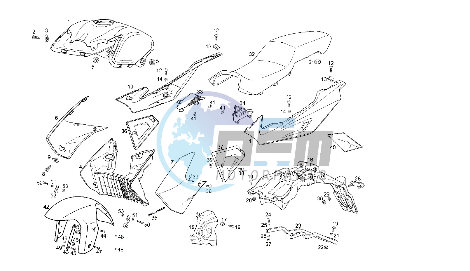 FAIRINGS MY08-09