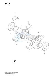 GSX-R750 (E3-E28) drawing CRANK BALANCER