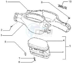 storm 50 drawing Speedometers Kms. - handlebar cover