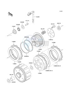 KLX 300 A [KLX300R] (A7-A9) [KLX300R] drawing CLUTCH