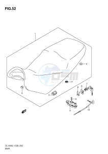 DL1000 (E28) V-Strom drawing SEAT