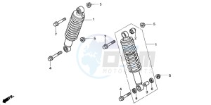 TRX350FM FOURTRAX 350 4X4 drawing FRONT CUSHION