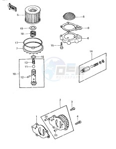 KZ 440 A [LTD] (A1) [LTD] drawing OIL PUMP_OIL FILTER -- 80 A1- -