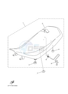 YFM350R YFM350RD RAPTOR 350 (10PA) drawing SEAT