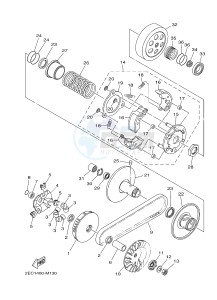 MW125 TRICITY 125 (2CMJ 2CMK) drawing CLUTCH