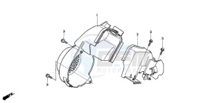 SK50M drawing FAN COVER/SHROUD